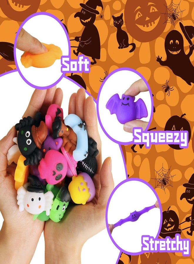 JDSTY 24Pcs Halloween Mochi Squishy Toys Stress Relief Squishies for Kids Girls Boys Halloween Party Favors Halloween Treat Bags Gifts - Image 4